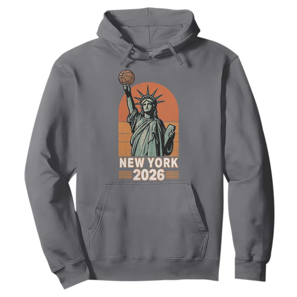 Vintage Statue Of Liberty Basketball Hoodie New York Sports Lover