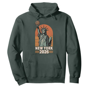 Vintage Statue Of Liberty Basketball Hoodie New York Sports Lover