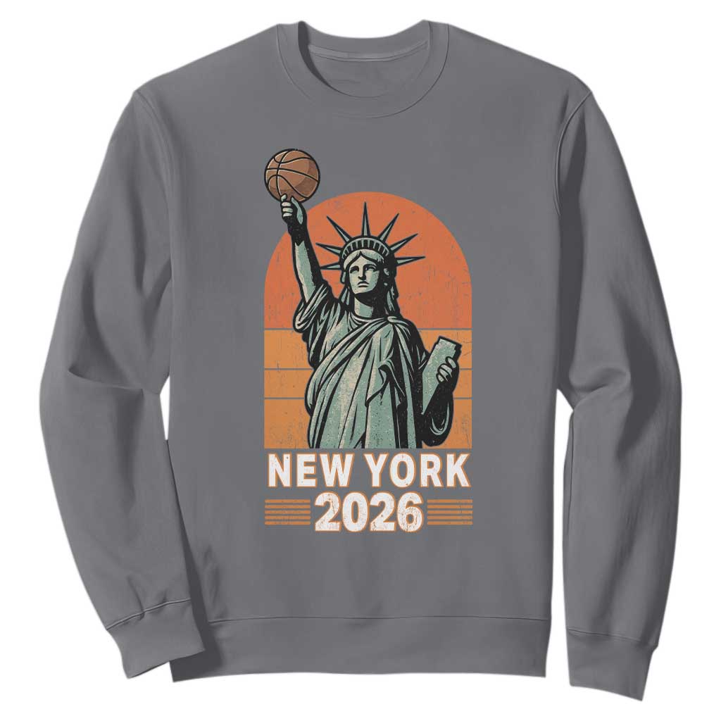 Vintage Statue Of Liberty Basketball Sweatshirt New York Sports Lover