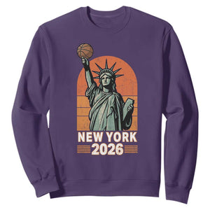Vintage Statue Of Liberty Basketball Sweatshirt New York Sports Lover
