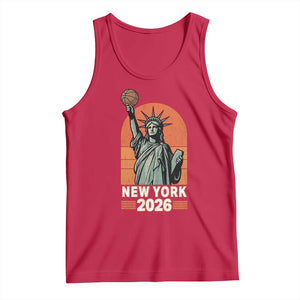 Vintage Statue Of Liberty Basketball Tank Top New York Sports Lover
