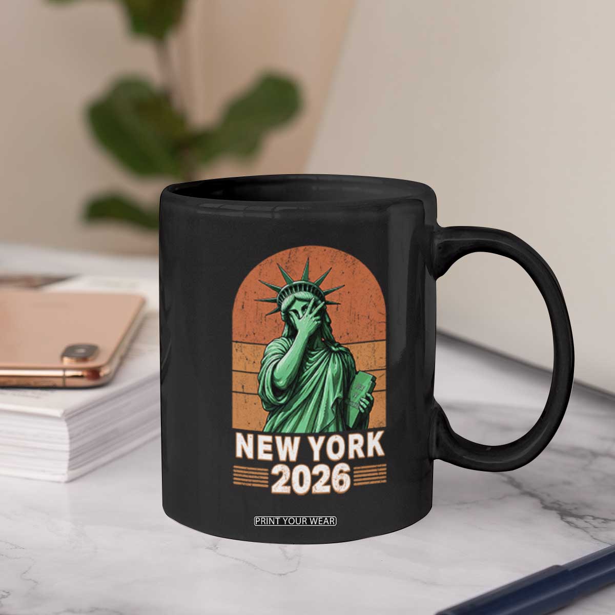 Statue Of Liberty Hoops Coffee Mug New York Pride 2026