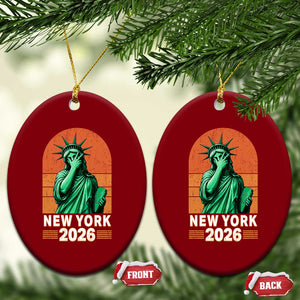 Statue Of Liberty Hoops Ceramic Ornament New York Pride 2026