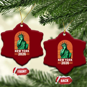Statue Of Liberty Hoops Ceramic Ornament New York Pride 2026