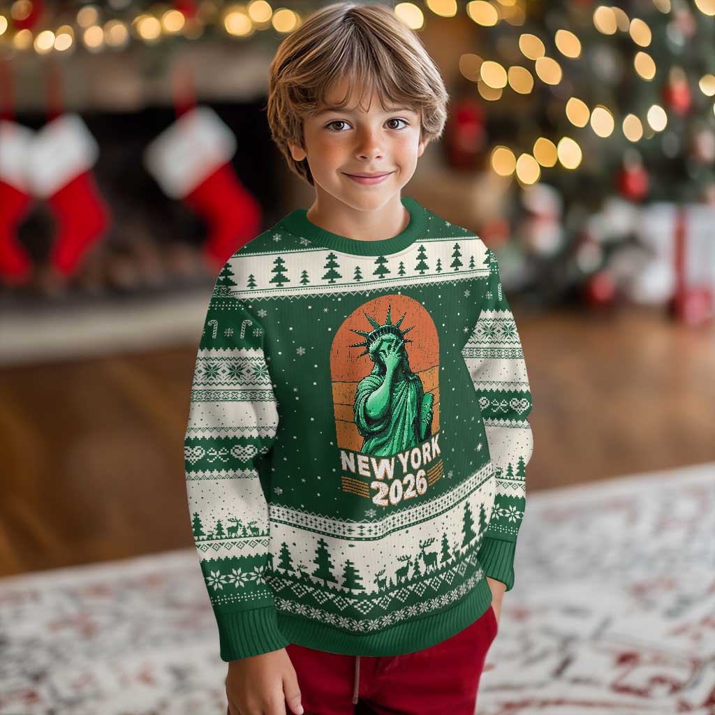 Statue Of Liberty Hoops Ugly Christmas Sweater New York Pride 2026