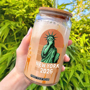 Statue Of Liberty Hoops Glass Can New York Pride 2026