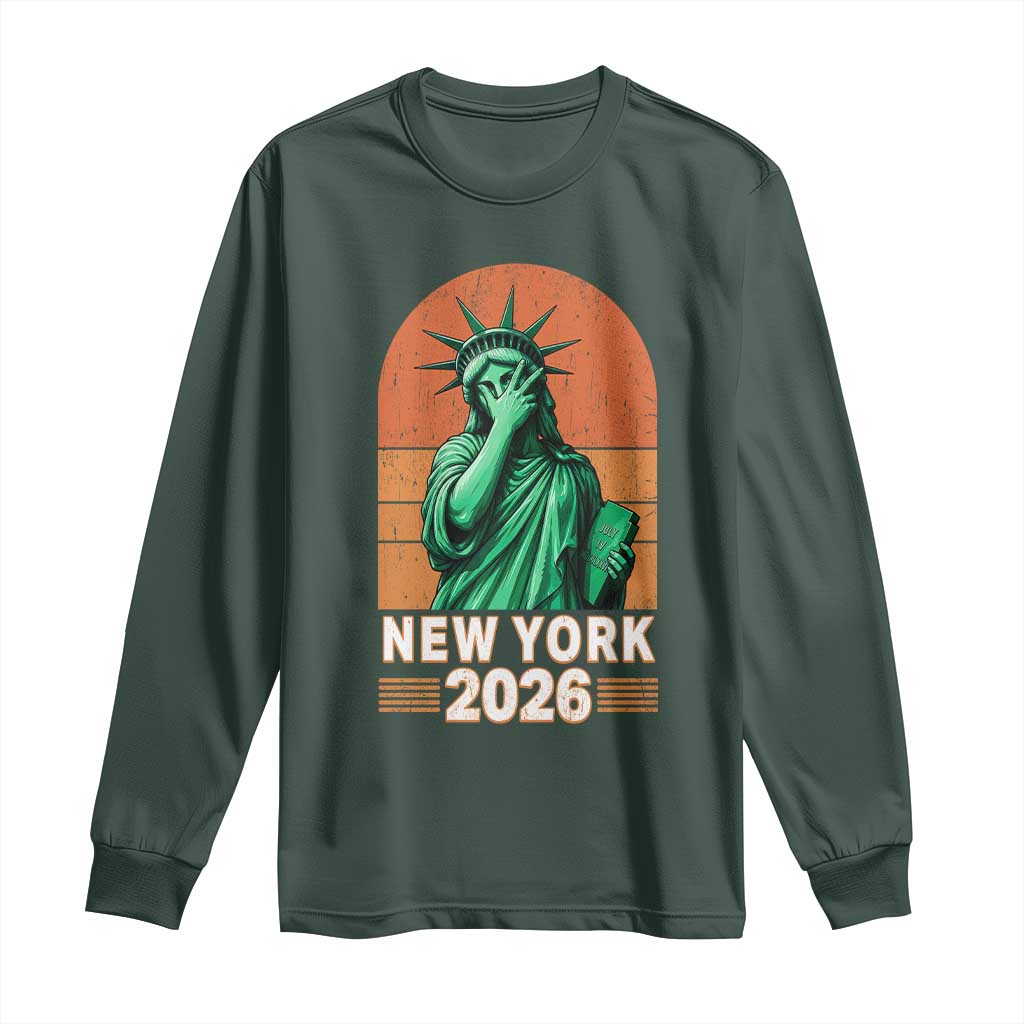 Statue Of Liberty Hoops Long Sleeve Shirt New York Pride 2026