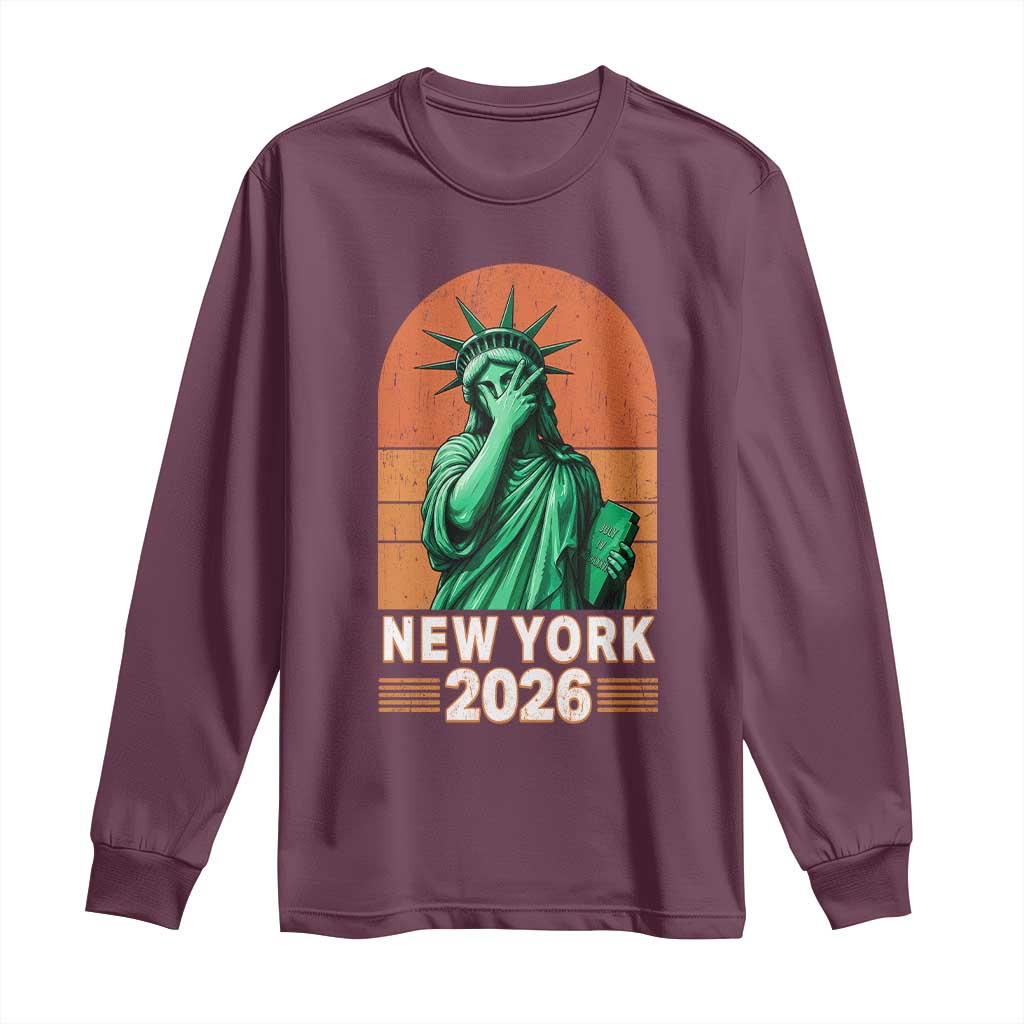 Statue Of Liberty Hoops Long Sleeve Shirt New York Pride 2026
