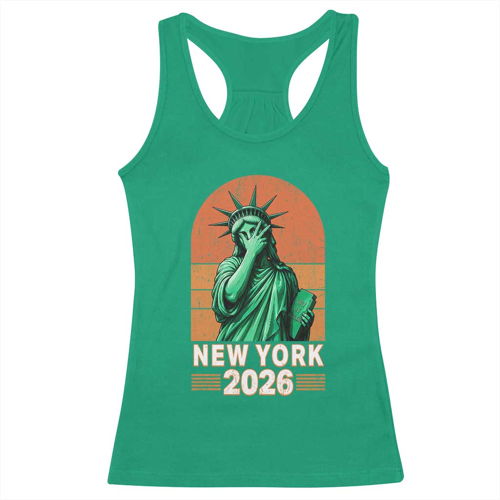 Statue Of Liberty Hoops Racerback Tank Top New York Pride 2026