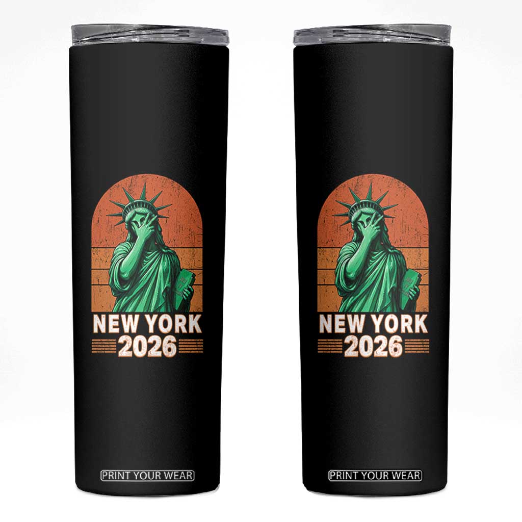 Statue Of Liberty Hoops Skinny Tumbler New York Pride 2026