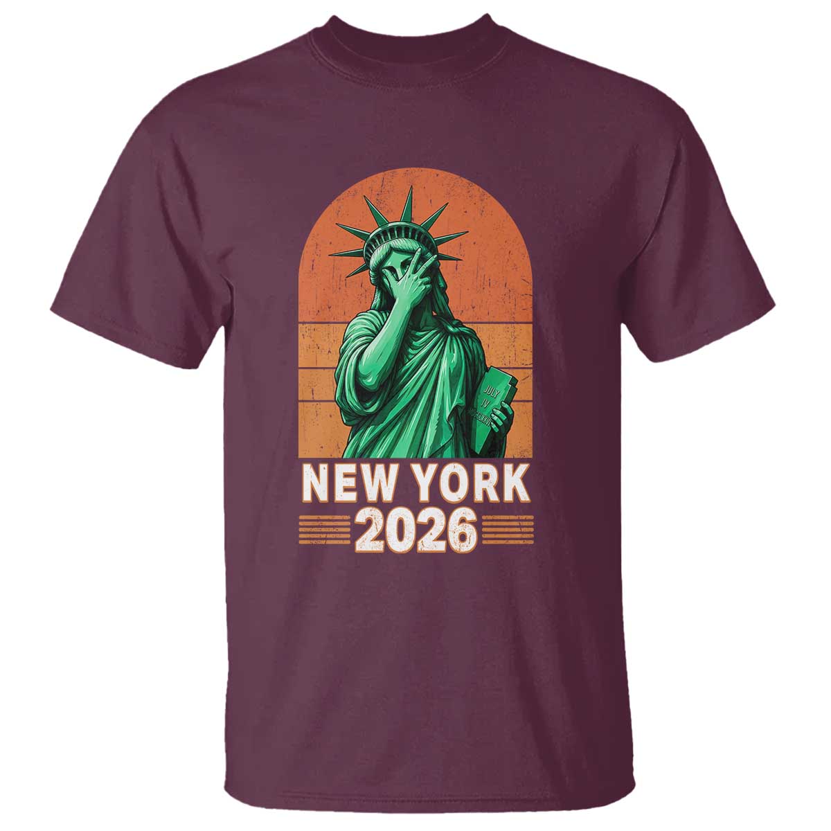 Statue Of Liberty Hoops T Shirt New York Pride 2026