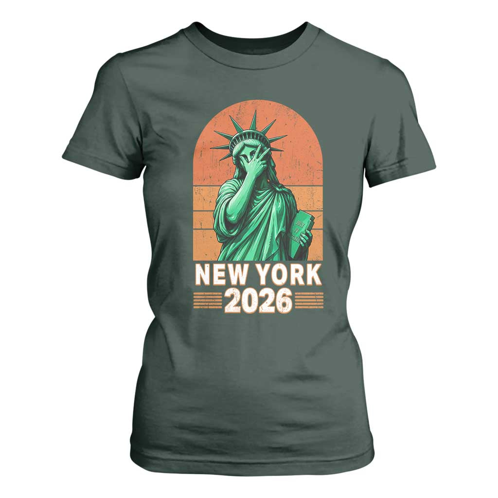 Statue Of Liberty Hoops T Shirt For Women New York Pride 2026