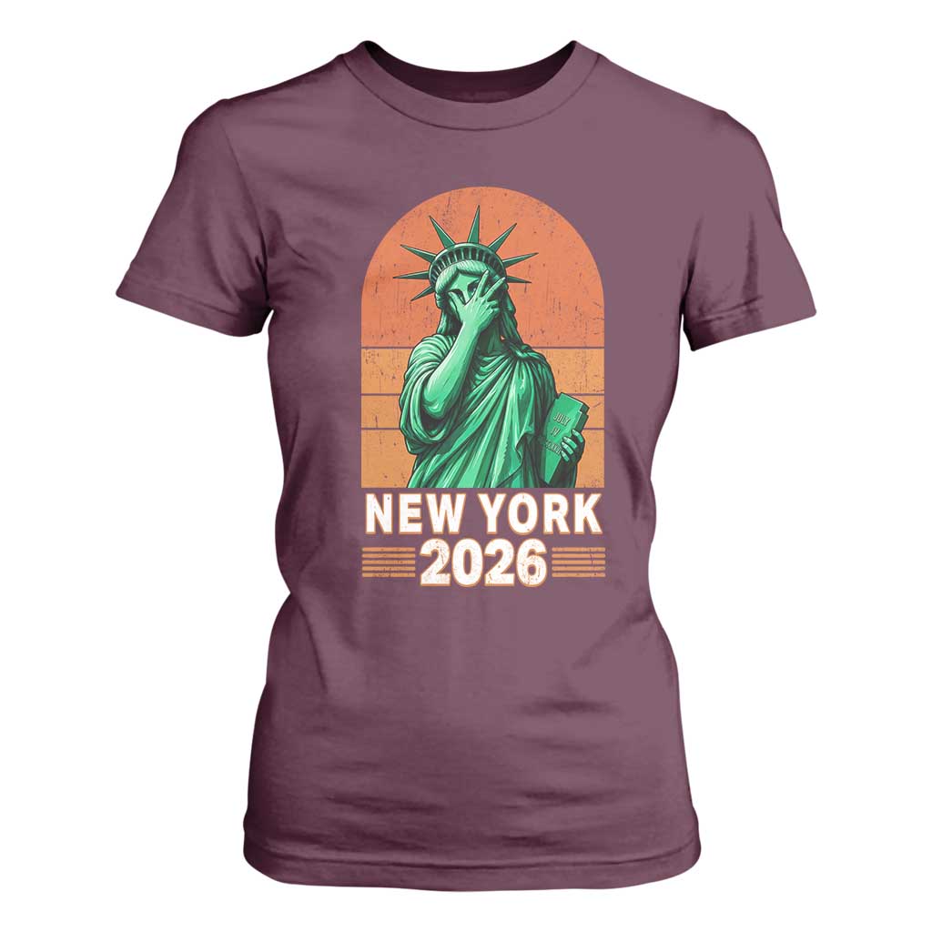 Statue Of Liberty Hoops T Shirt For Women New York Pride 2026