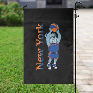 Funny Bulldog Playing Basketball Garden Flag New York Pride