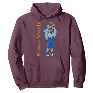Funny Bulldog Playing Basketball Hoodie New York Pride