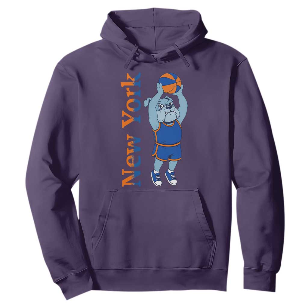 Funny Bulldog Playing Basketball Hoodie New York Pride