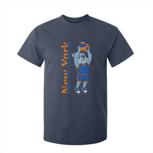 Funny Bulldog Playing Basketball T Shirt For Kid New York Pride