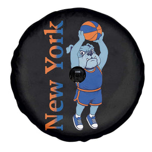 Funny Bulldog Playing Basketball Spare Tire Cover New York Pride