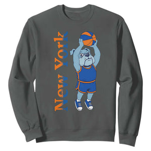 Funny Bulldog Playing Basketball Sweatshirt New York Pride