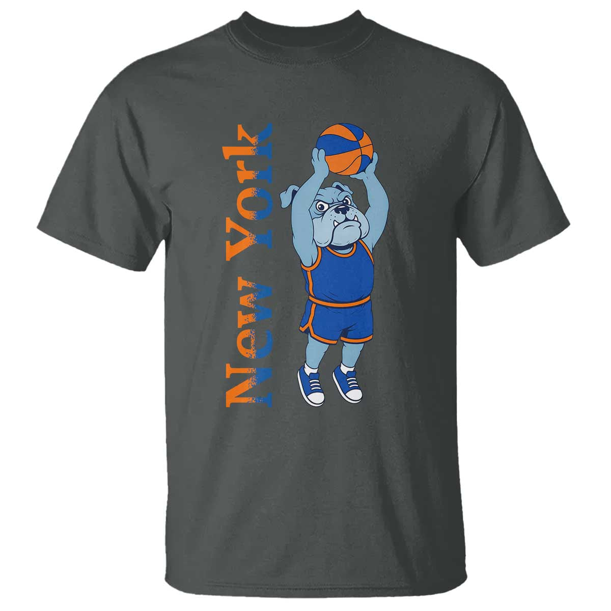 Funny Bulldog Playing Basketball T Shirt New York Pride