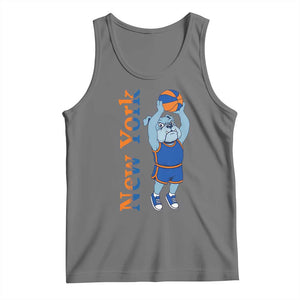 Funny Bulldog Playing Basketball Tank Top New York Pride