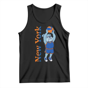 Funny Bulldog Playing Basketball Tank Top New York Pride