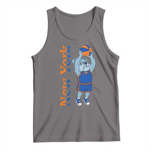 Funny Bulldog Playing Basketball Tank Top New York Pride