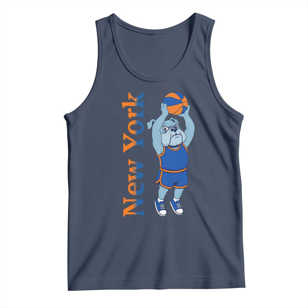 Funny Bulldog Playing Basketball Tank Top New York Pride