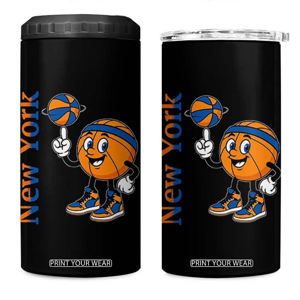 Funny New York Pride 4 in 1 Can Cooler Tumbler Basketball Lover Fan Gift