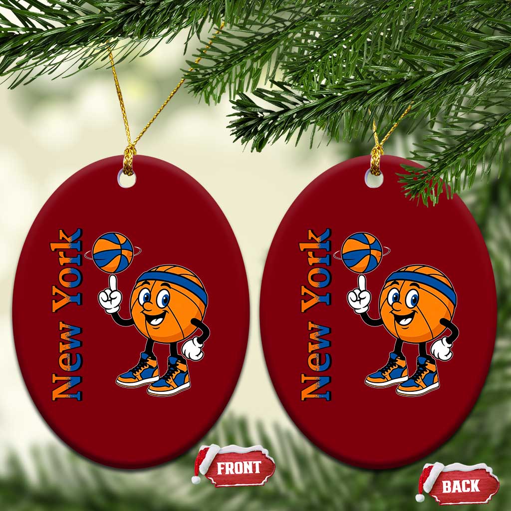 Funny New York Pride Ceramic Ornament Basketball Lover Fan Gift