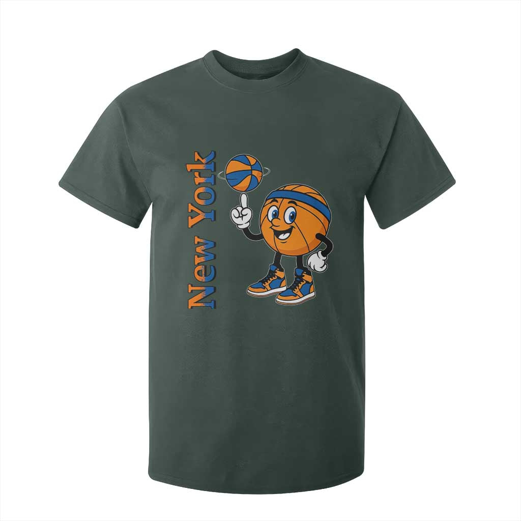 Funny New York Pride T Shirt For Kid Basketball Lover Fan Gift TS12 Dark Forest Green Print Your Wear