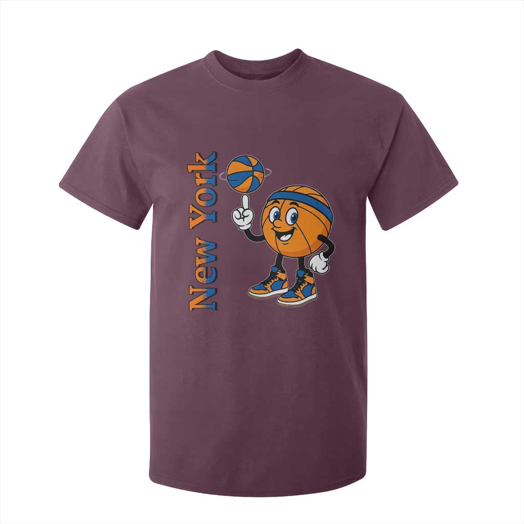 Funny New York Pride T Shirt For Kid Basketball Lover Fan Gift TS12 Maroon Print Your Wear