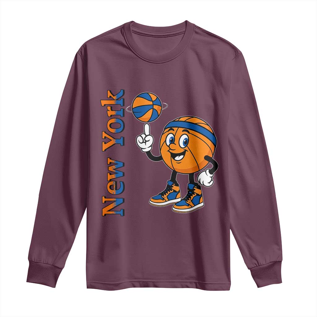 Funny New York Pride Long Sleeve Shirt Basketball Lover Fan Gift