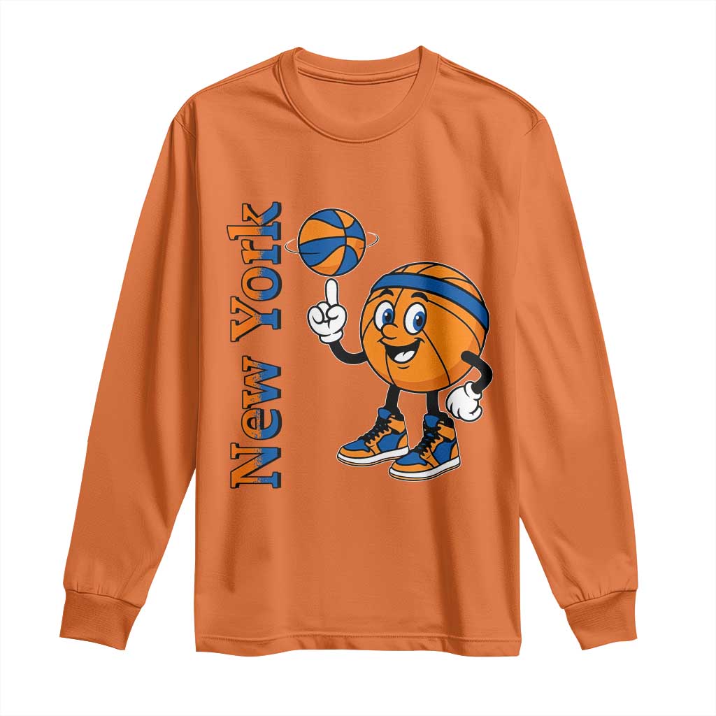 Funny New York Pride Long Sleeve Shirt Basketball Lover Fan Gift