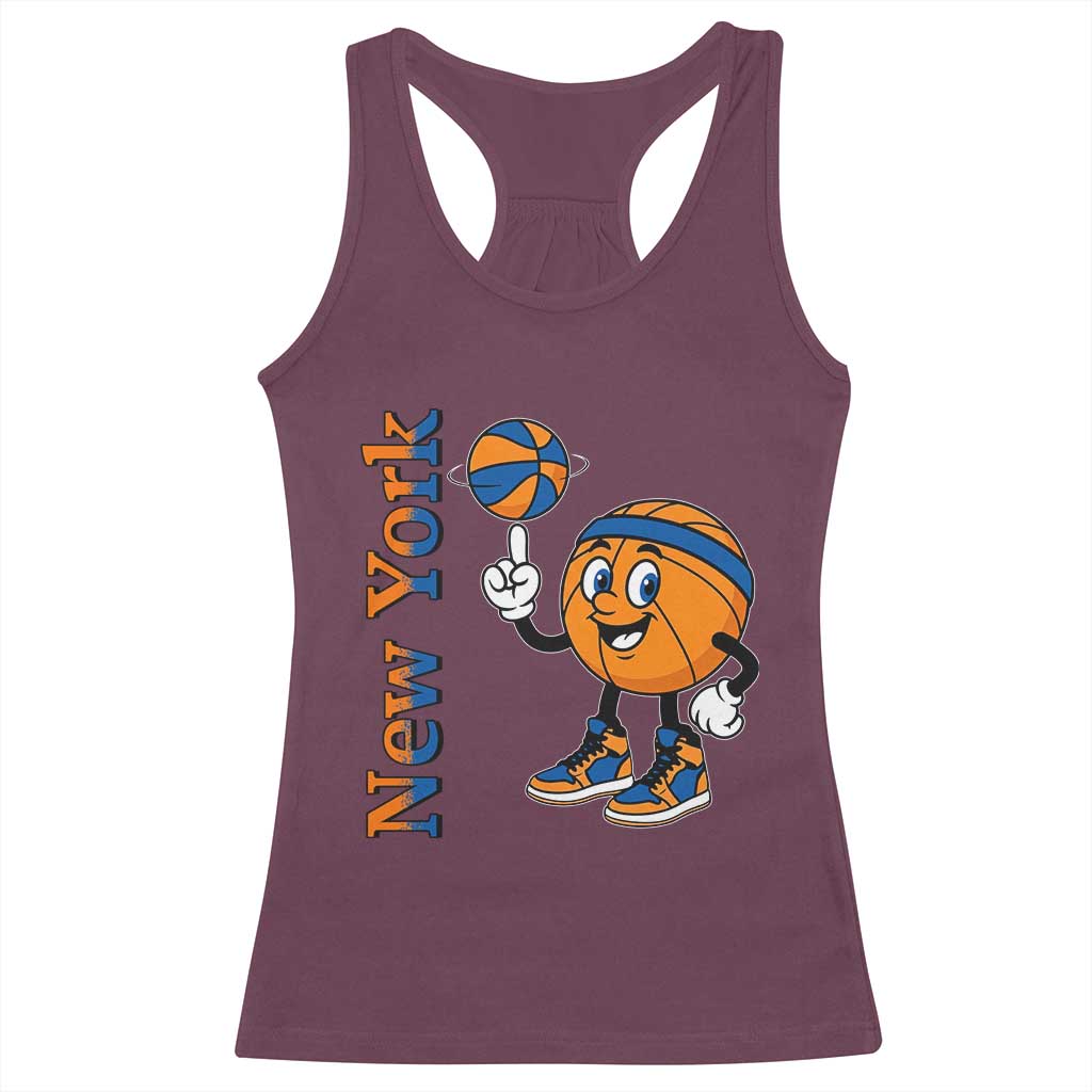 Funny New York Pride Racerback Tank Top Basketball Lover Fan Gift