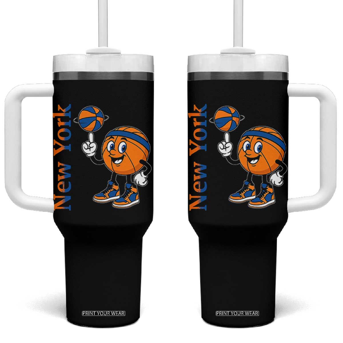 Funny New York Pride Tumbler With Handle Basketball Lover Fan Gift