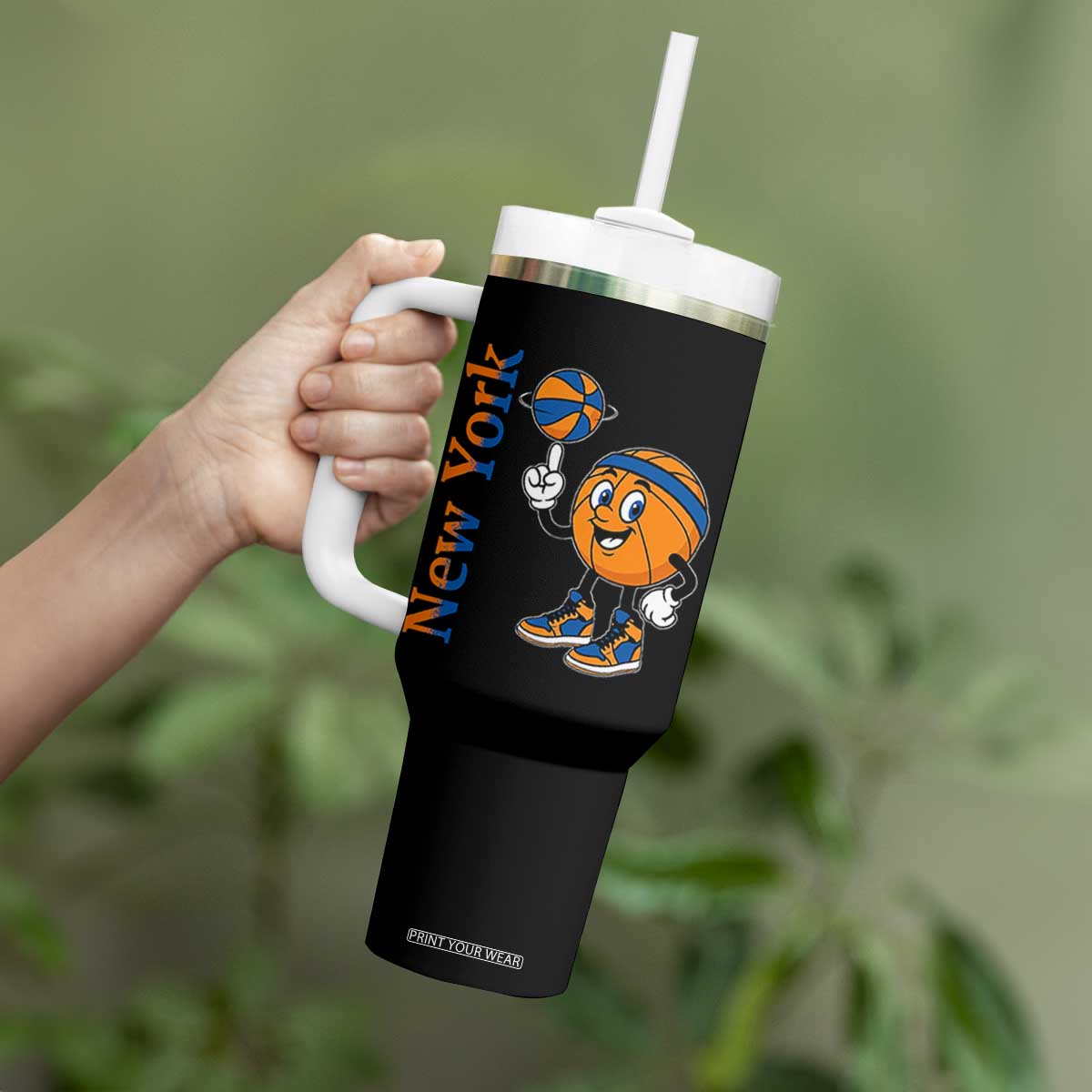 Funny New York Pride Tumbler With Handle Basketball Lover Fan Gift