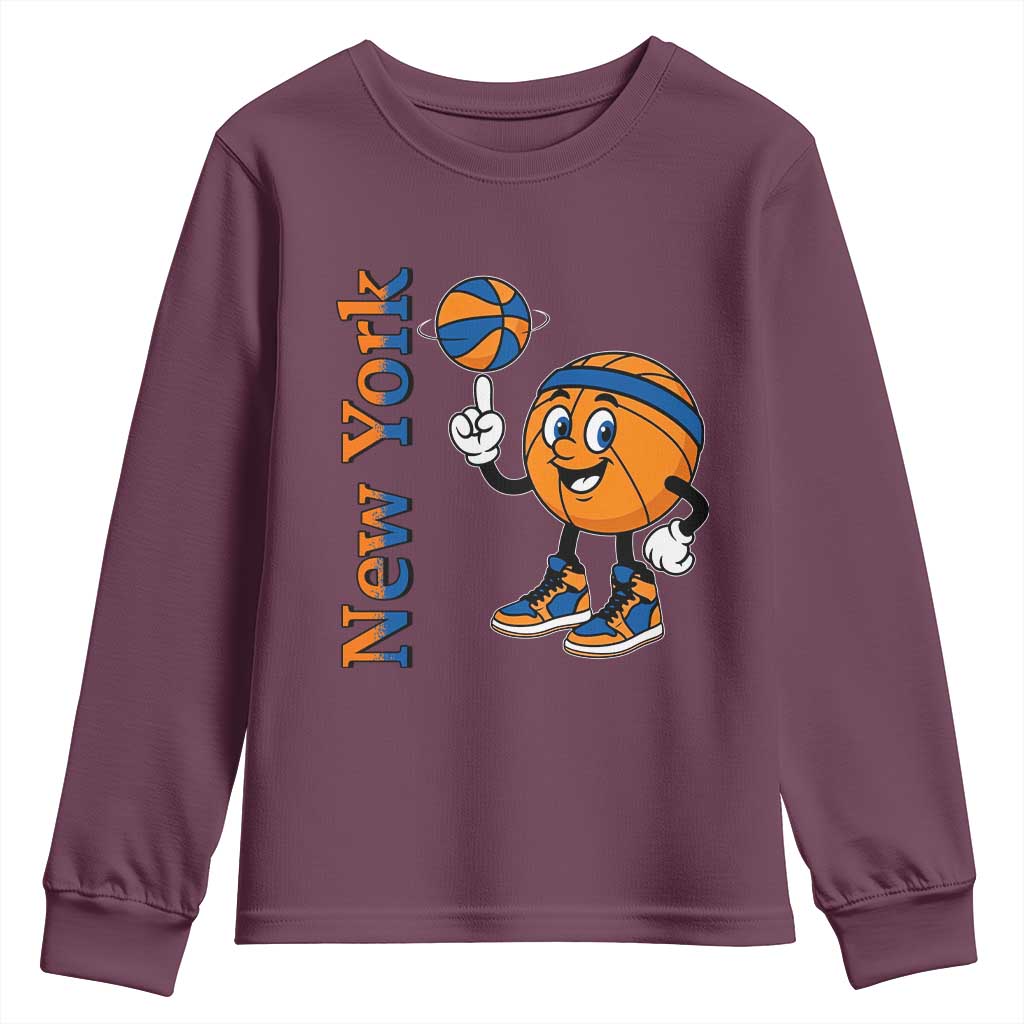 Funny New York Pride Youth Sweatshirt Basketball Lover Fan Gift