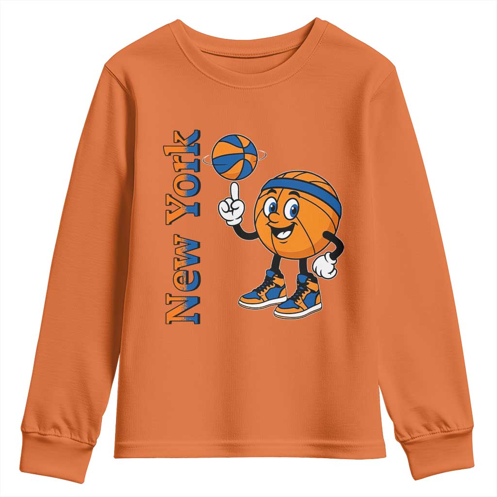 Funny New York Pride Youth Sweatshirt Basketball Lover Fan Gift