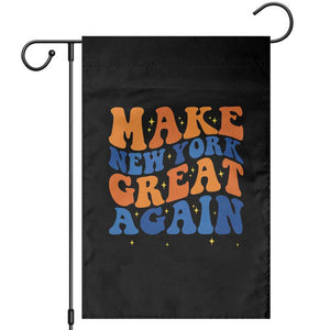 Make New York Great Again Garden Flag Retro Wave Graphic TS12 Black Print Your Wear