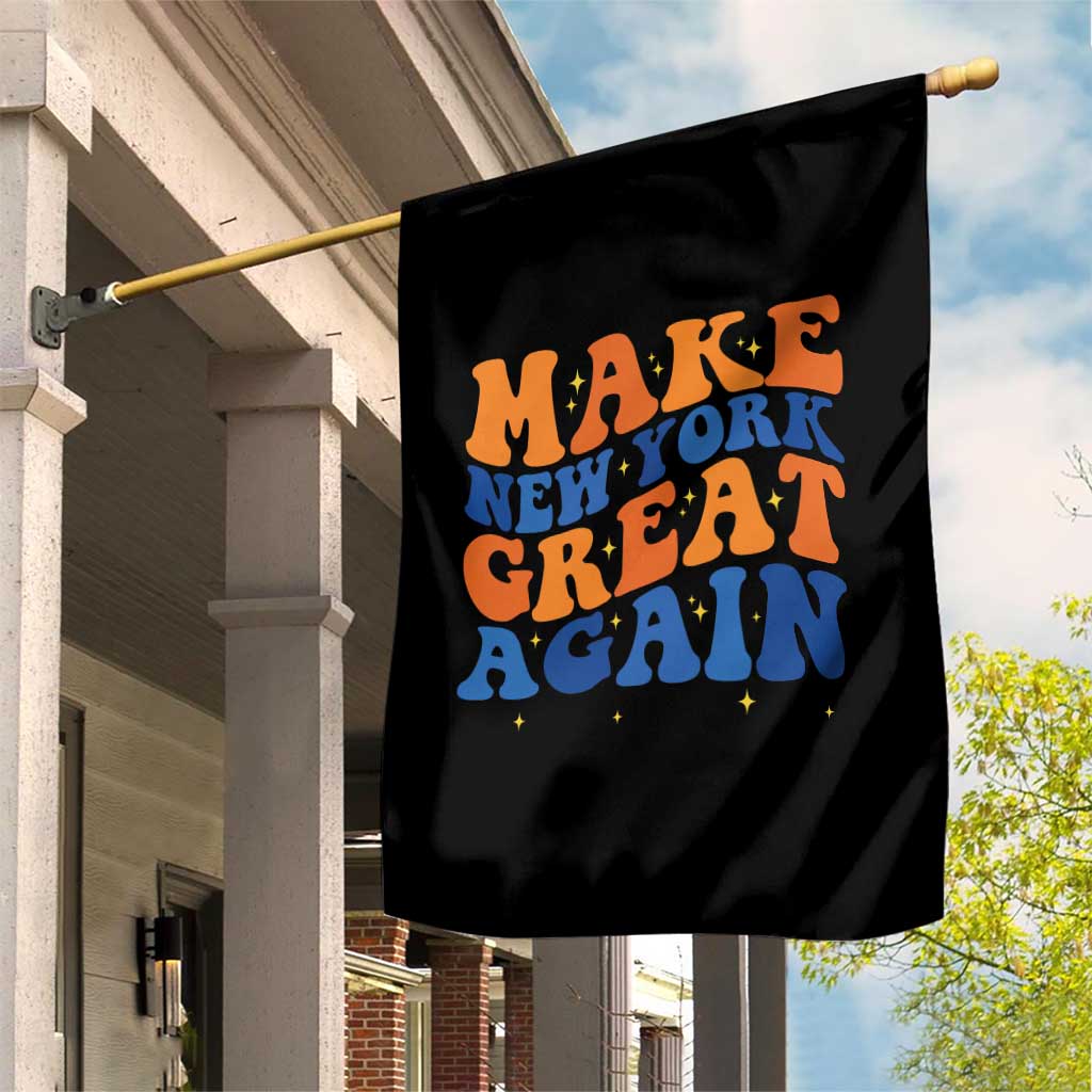 Make New York Great Again Garden Flag Retro Wave Graphic TS12 Print Your Wear