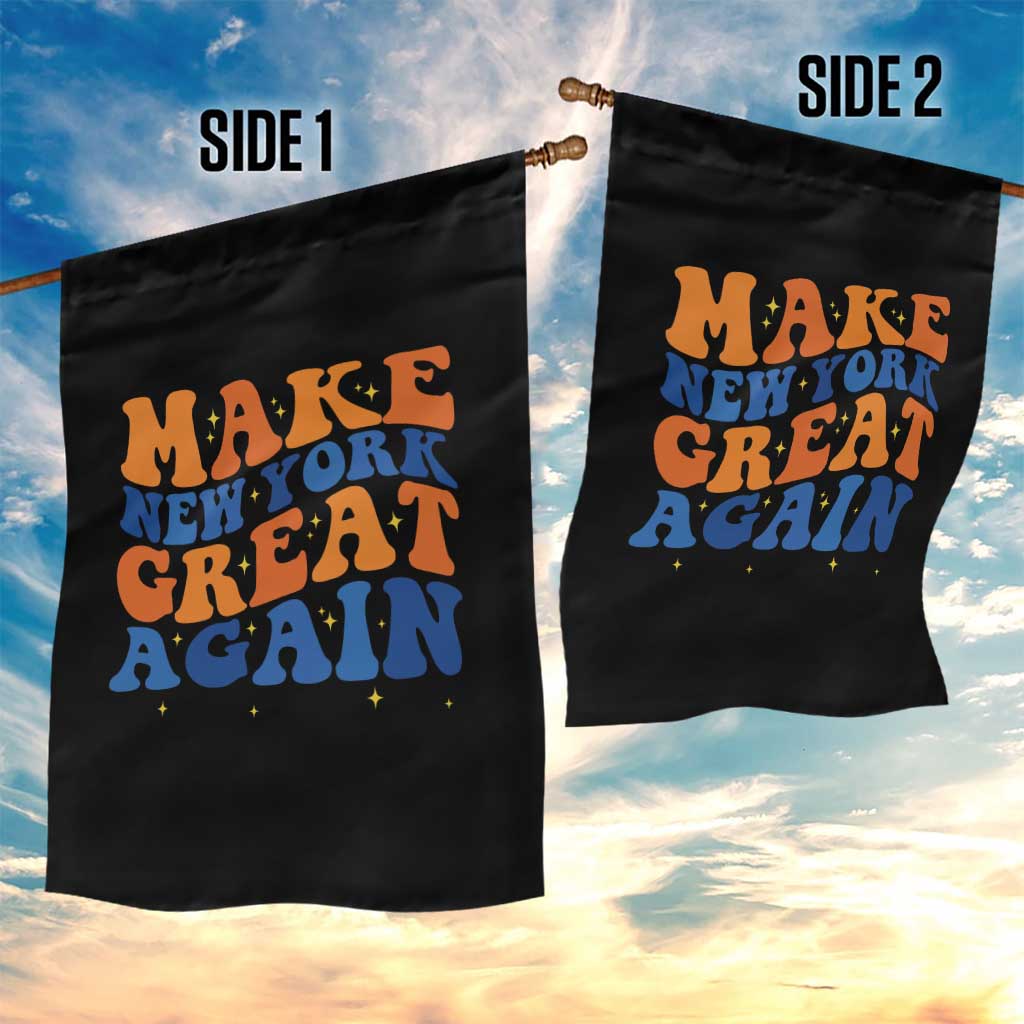 Make New York Great Again Garden Flag Retro Wave Graphic TS12 Print Your Wear