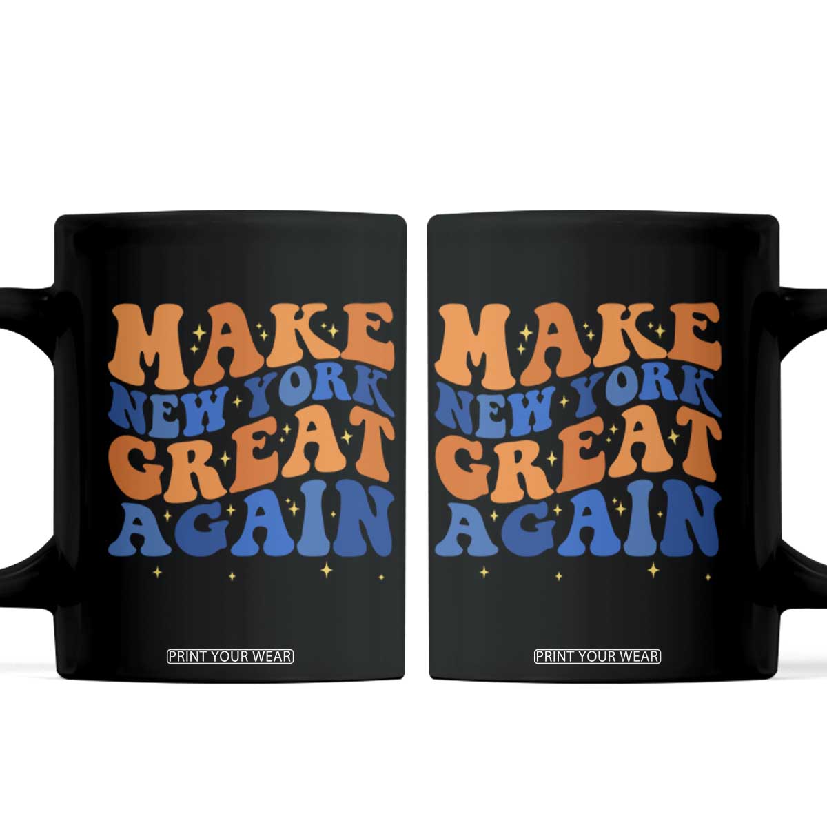 Make New York Great Again Coffee Mug Retro Wave Graphic TS12 Black Print Your Wear