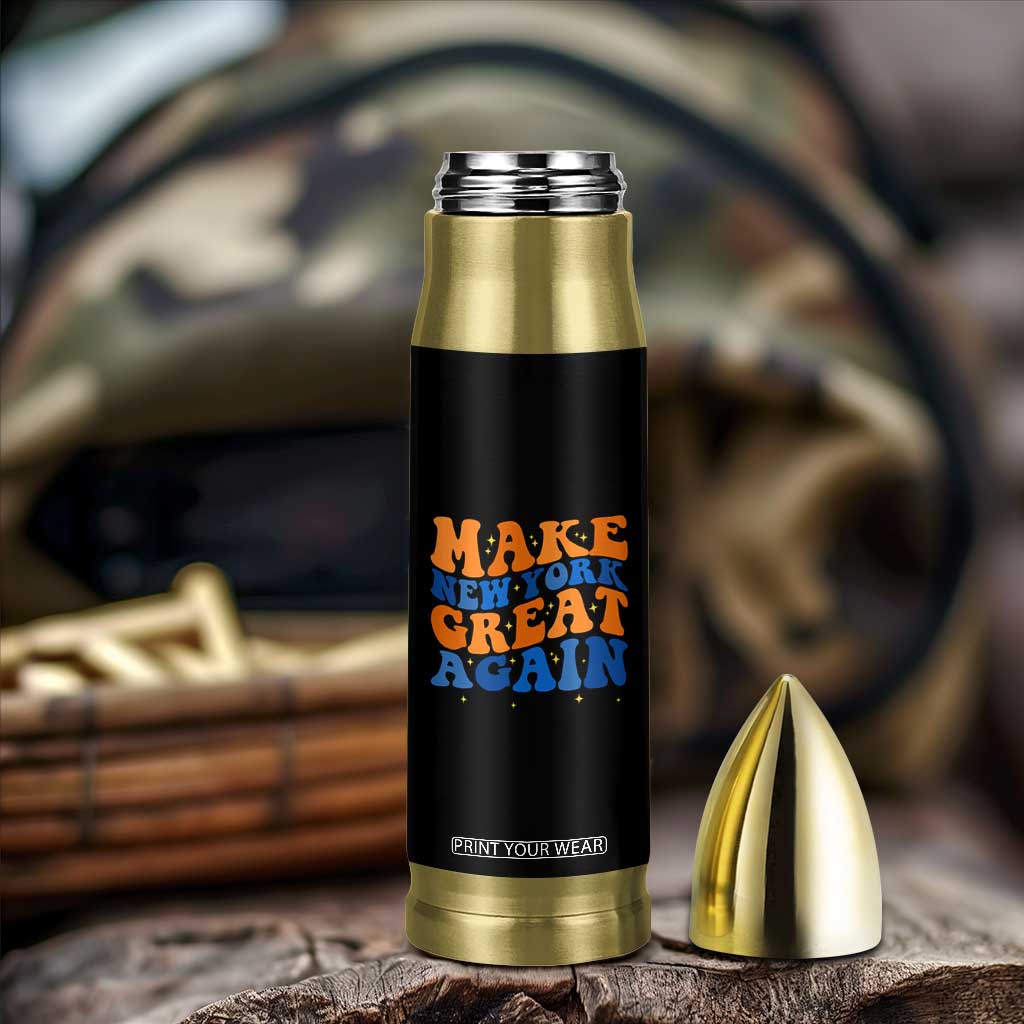 Make New York Great Again Bullet Tumbler Retro Wave Graphic TS12 Print Your Wear