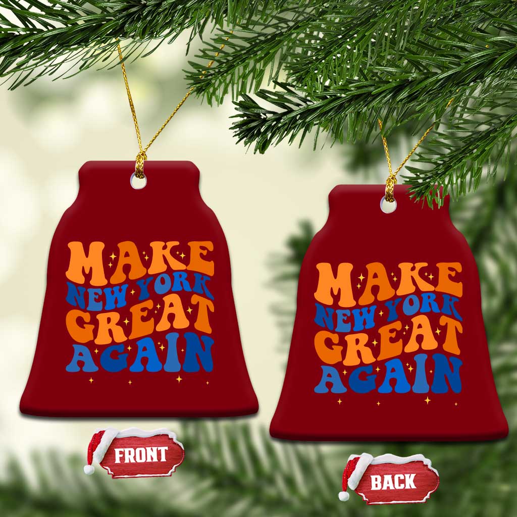 Make New York Great Again Ceramic Ornament Retro Wave Graphic