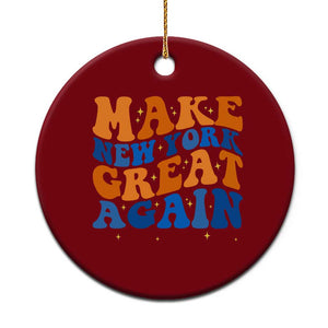 Make New York Great Again Ceramic Ornament Retro Wave Graphic