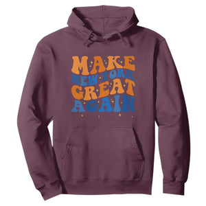 Make New York Great Again Hoodie Retro Wave Graphic