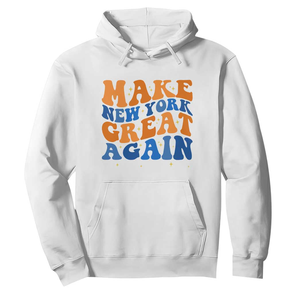 Make New York Great Again Hoodie Retro Wave Graphic