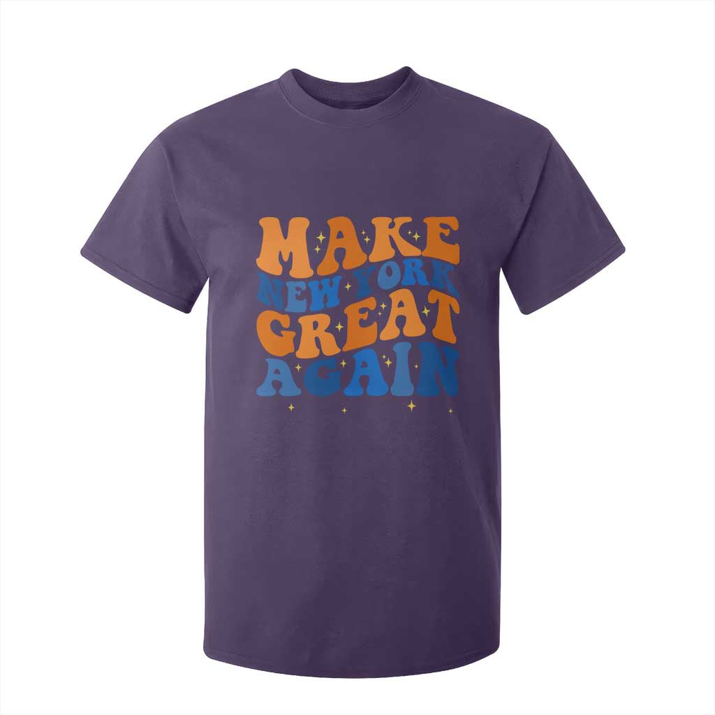 Make New York Great Again T Shirt For Kid Retro Wave Graphic