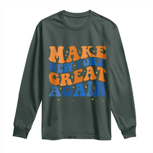 Make New York Great Again Long Sleeve Shirt Retro Wave Graphic